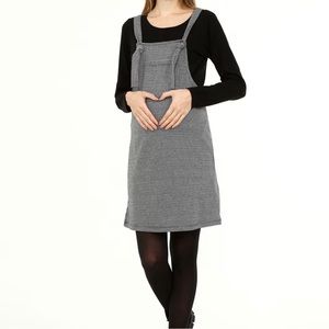 🐝 NWT Luvmabelly Maternity Houndstooth Jumpsuit Dress Size Small